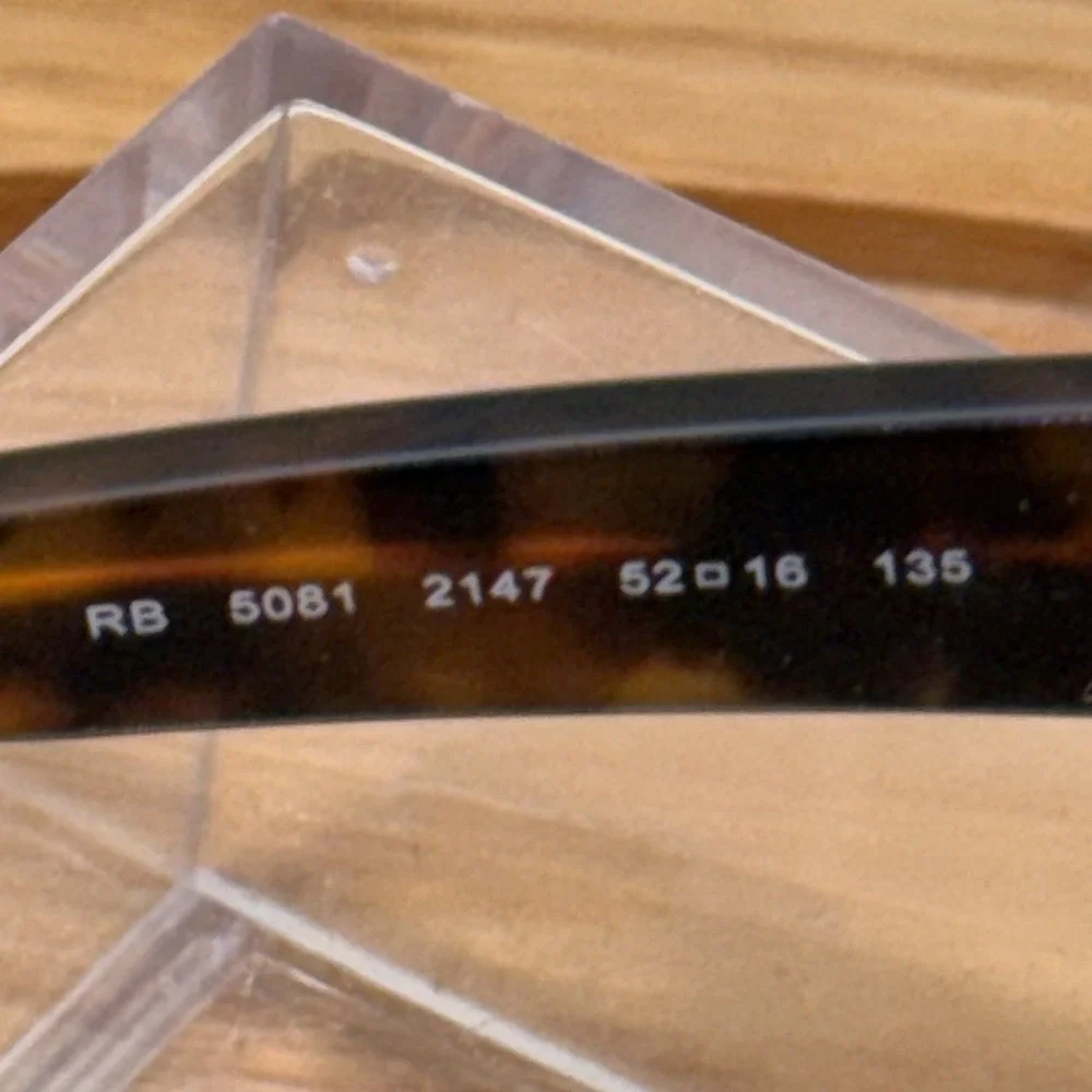 Ray-Ban RB5081 2147 Eyeglasses Tortoise Brown Rectangular Full‎ Rim 52-16-135